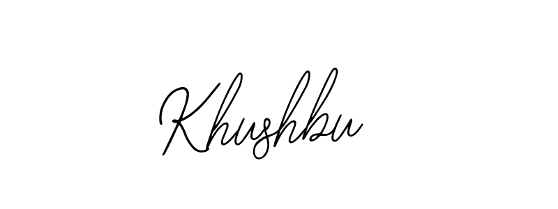 Khushbu  stylish signature style. Best Handwritten Sign (Bearetta-2O07w) for my name. Handwritten Signature Collection Ideas for my name Khushbu . Khushbu  signature style 12 images and pictures png