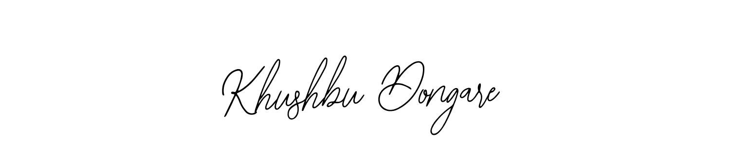 Also we have Khushbu Dongare name is the best signature style. Create professional handwritten signature collection using Bearetta-2O07w autograph style. Khushbu Dongare signature style 12 images and pictures png