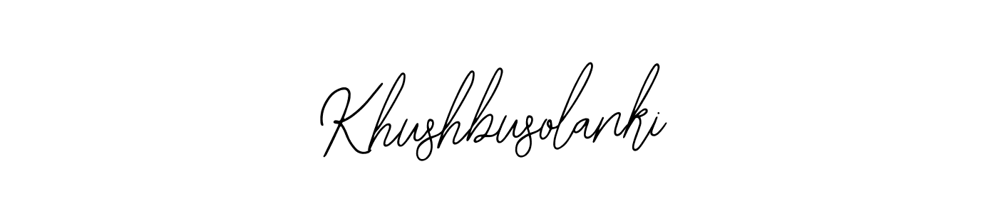 Also You can easily find your signature by using the search form. We will create Khushbusolanki name handwritten signature images for you free of cost using Bearetta-2O07w sign style. Khushbusolanki signature style 12 images and pictures png