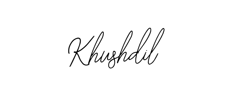 You can use this online signature creator to create a handwritten signature for the name Khushdil. This is the best online autograph maker. Khushdil signature style 12 images and pictures png