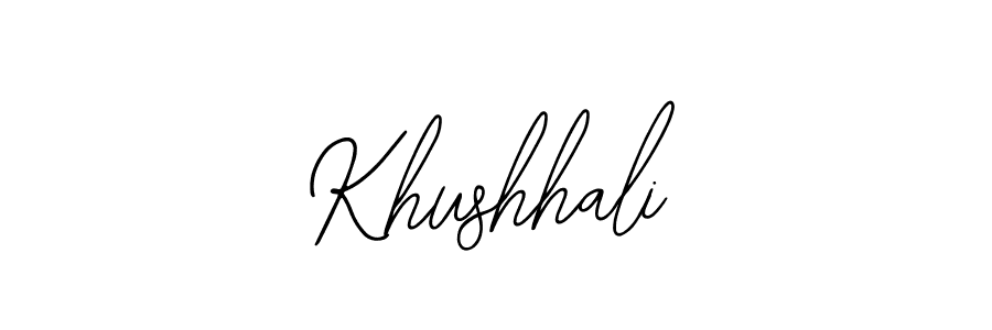 Make a beautiful signature design for name Khushhali. Use this online signature maker to create a handwritten signature for free. Khushhali signature style 12 images and pictures png