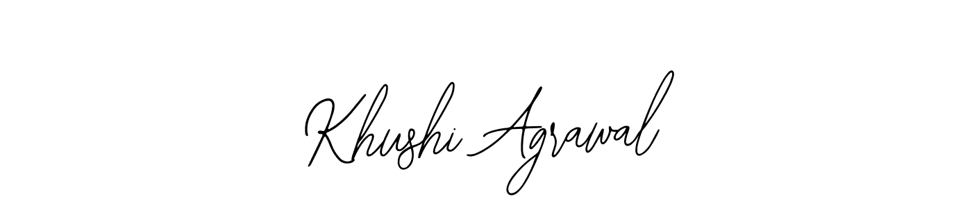 Also we have Khushi Agrawal name is the best signature style. Create professional handwritten signature collection using Bearetta-2O07w autograph style. Khushi Agrawal signature style 12 images and pictures png