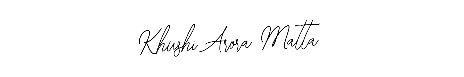 Make a beautiful signature design for name Khushi Arora Matta. Use this online signature maker to create a handwritten signature for free. Khushi Arora Matta signature style 12 images and pictures png