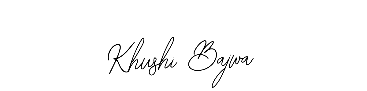 Create a beautiful signature design for name Khushi Bajwa. With this signature (Bearetta-2O07w) fonts, you can make a handwritten signature for free. Khushi Bajwa signature style 12 images and pictures png