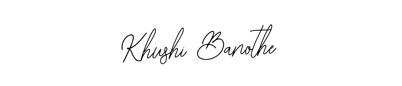 Make a beautiful signature design for name Khushi Banothe. With this signature (Bearetta-2O07w) style, you can create a handwritten signature for free. Khushi Banothe signature style 12 images and pictures png