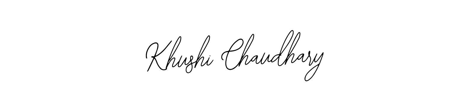 Also we have Khushi Chaudhary name is the best signature style. Create professional handwritten signature collection using Bearetta-2O07w autograph style. Khushi Chaudhary signature style 12 images and pictures png