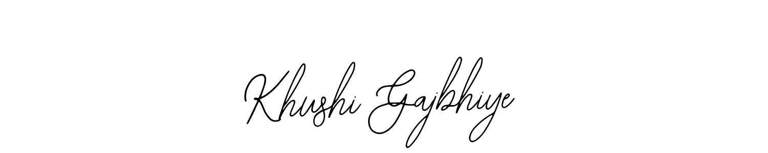 Similarly Bearetta-2O07w is the best handwritten signature design. Signature creator online .You can use it as an online autograph creator for name Khushi Gajbhiye. Khushi Gajbhiye signature style 12 images and pictures png