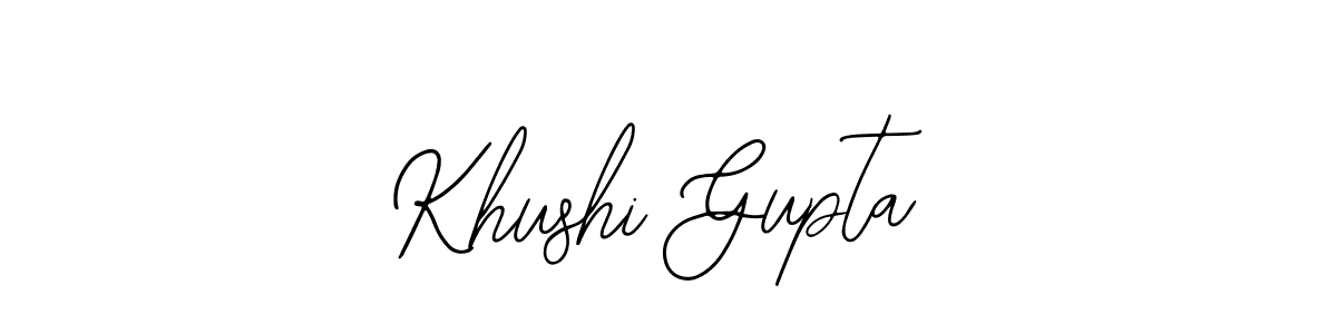Create a beautiful signature design for name Khushi Gupta. With this signature (Bearetta-2O07w) fonts, you can make a handwritten signature for free. Khushi Gupta signature style 12 images and pictures png