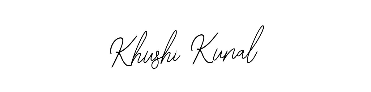 Make a beautiful signature design for name Khushi Kunal. With this signature (Bearetta-2O07w) style, you can create a handwritten signature for free. Khushi Kunal signature style 12 images and pictures png