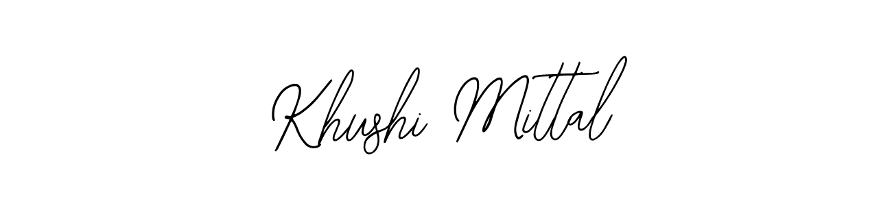 Make a beautiful signature design for name Khushi Mittal. With this signature (Bearetta-2O07w) style, you can create a handwritten signature for free. Khushi Mittal signature style 12 images and pictures png