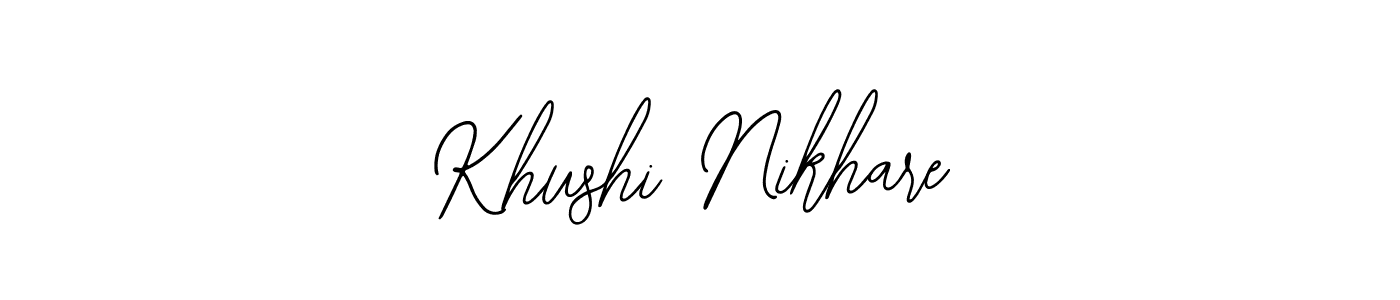 Here are the top 10 professional signature styles for the name Khushi Nikhare. These are the best autograph styles you can use for your name. Khushi Nikhare signature style 12 images and pictures png