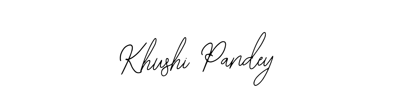 Use a signature maker to create a handwritten signature online. With this signature software, you can design (Bearetta-2O07w) your own signature for name Khushi Pandey. Khushi Pandey signature style 12 images and pictures png