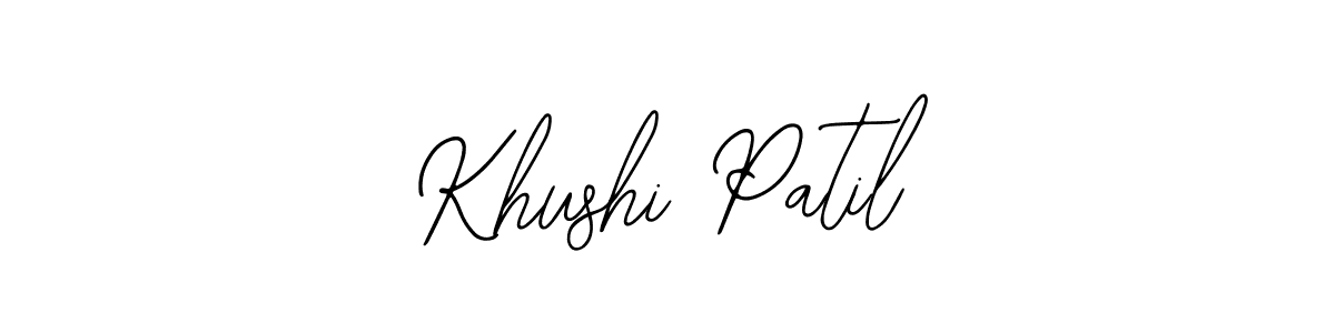 Design your own signature with our free online signature maker. With this signature software, you can create a handwritten (Bearetta-2O07w) signature for name Khushi Patil. Khushi Patil signature style 12 images and pictures png