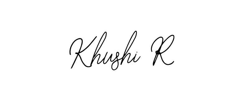 Also we have Khushi R name is the best signature style. Create professional handwritten signature collection using Bearetta-2O07w autograph style. Khushi R signature style 12 images and pictures png