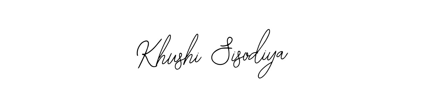 Make a short Khushi Sisodiya signature style. Manage your documents anywhere anytime using Bearetta-2O07w. Create and add eSignatures, submit forms, share and send files easily. Khushi Sisodiya signature style 12 images and pictures png