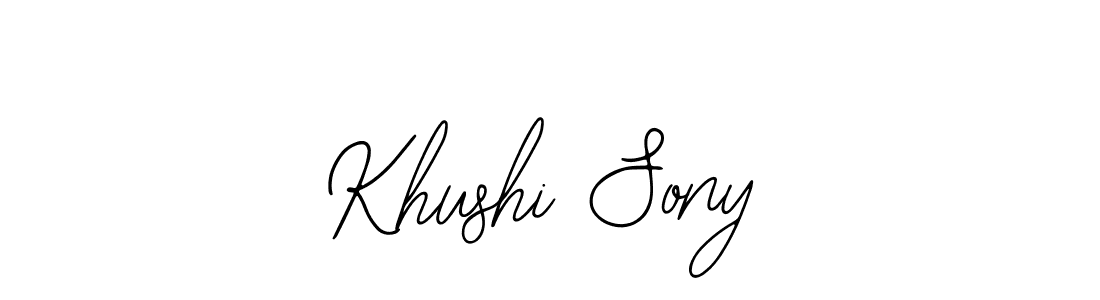 Make a beautiful signature design for name Khushi Sony. With this signature (Bearetta-2O07w) style, you can create a handwritten signature for free. Khushi Sony signature style 12 images and pictures png