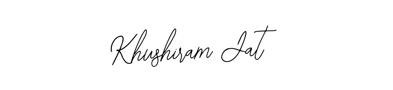 Khushiram Jat stylish signature style. Best Handwritten Sign (Bearetta-2O07w) for my name. Handwritten Signature Collection Ideas for my name Khushiram Jat. Khushiram Jat signature style 12 images and pictures png