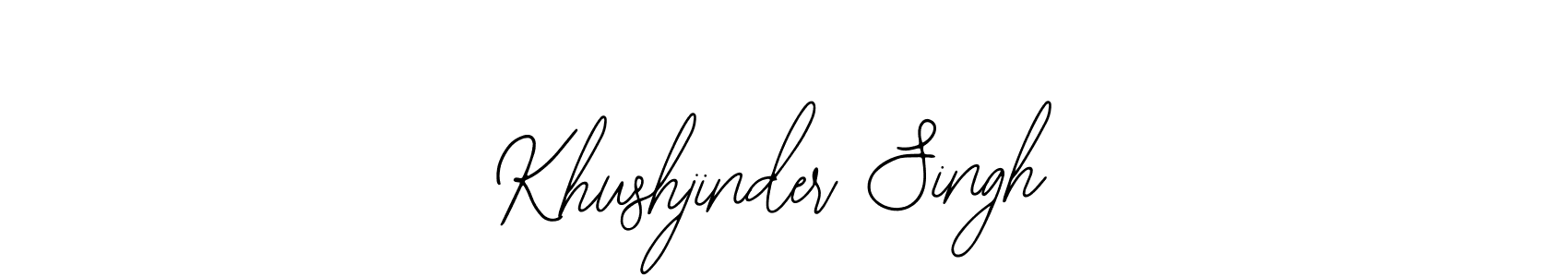 Design your own signature with our free online signature maker. With this signature software, you can create a handwritten (Bearetta-2O07w) signature for name Khushjinder Singh. Khushjinder Singh signature style 12 images and pictures png