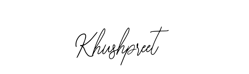 Create a beautiful signature design for name Khushpreet. With this signature (Bearetta-2O07w) fonts, you can make a handwritten signature for free. Khushpreet signature style 12 images and pictures png