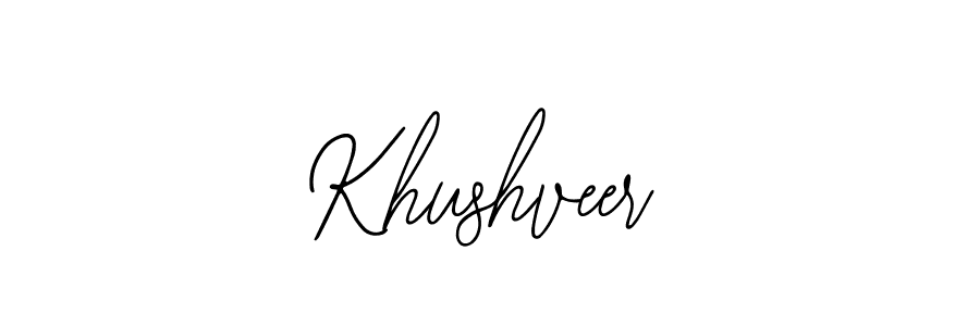 Make a beautiful signature design for name Khushveer. With this signature (Bearetta-2O07w) style, you can create a handwritten signature for free. Khushveer signature style 12 images and pictures png