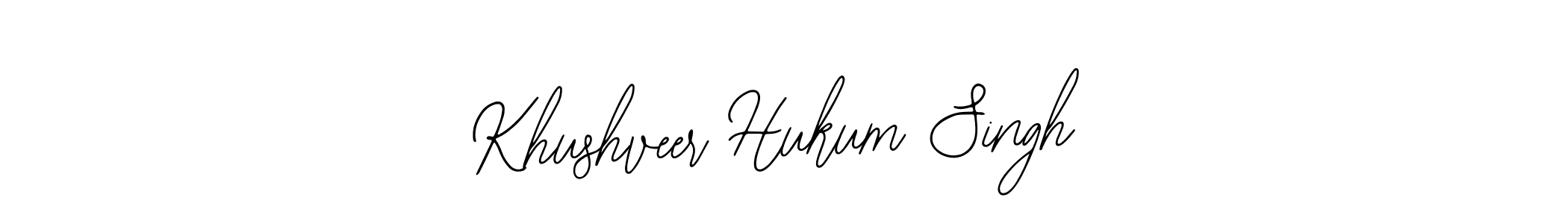 You should practise on your own different ways (Bearetta-2O07w) to write your name (Khushveer Hukum Singh) in signature. don't let someone else do it for you. Khushveer Hukum Singh signature style 12 images and pictures png