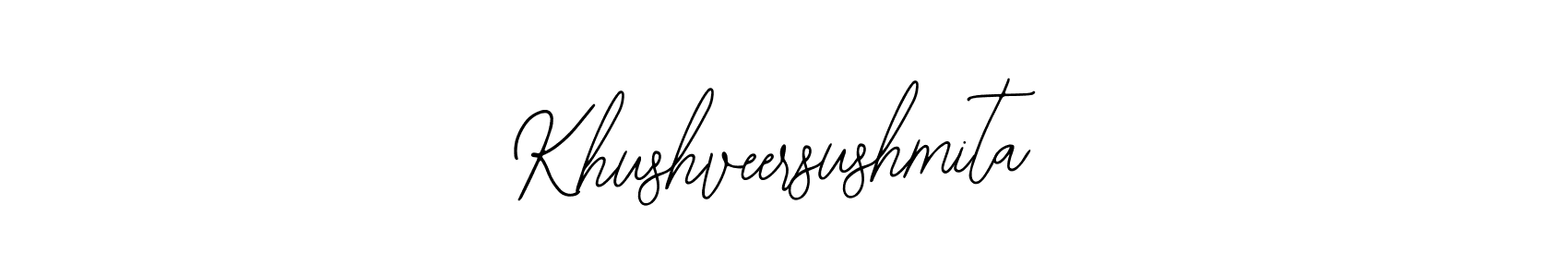 Make a beautiful signature design for name Khushveersushmita. With this signature (Bearetta-2O07w) style, you can create a handwritten signature for free. Khushveersushmita signature style 12 images and pictures png