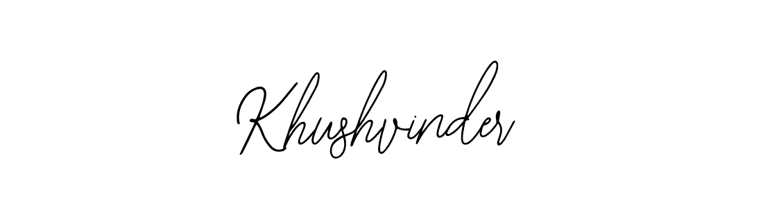 Khushvinder stylish signature style. Best Handwritten Sign (Bearetta-2O07w) for my name. Handwritten Signature Collection Ideas for my name Khushvinder. Khushvinder signature style 12 images and pictures png