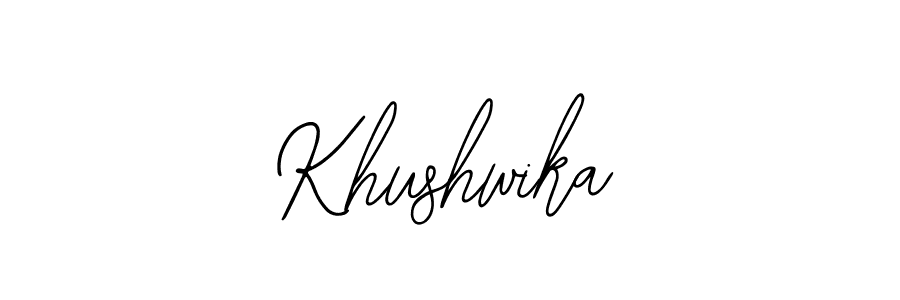 Bearetta-2O07w is a professional signature style that is perfect for those who want to add a touch of class to their signature. It is also a great choice for those who want to make their signature more unique. Get Khushwika name to fancy signature for free. Khushwika signature style 12 images and pictures png