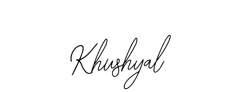 You can use this online signature creator to create a handwritten signature for the name Khushyal. This is the best online autograph maker. Khushyal signature style 12 images and pictures png
