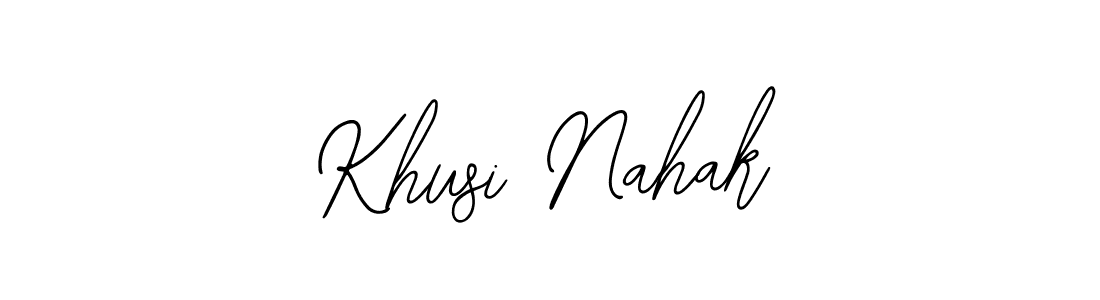 Khusi Nahak stylish signature style. Best Handwritten Sign (Bearetta-2O07w) for my name. Handwritten Signature Collection Ideas for my name Khusi Nahak. Khusi Nahak signature style 12 images and pictures png