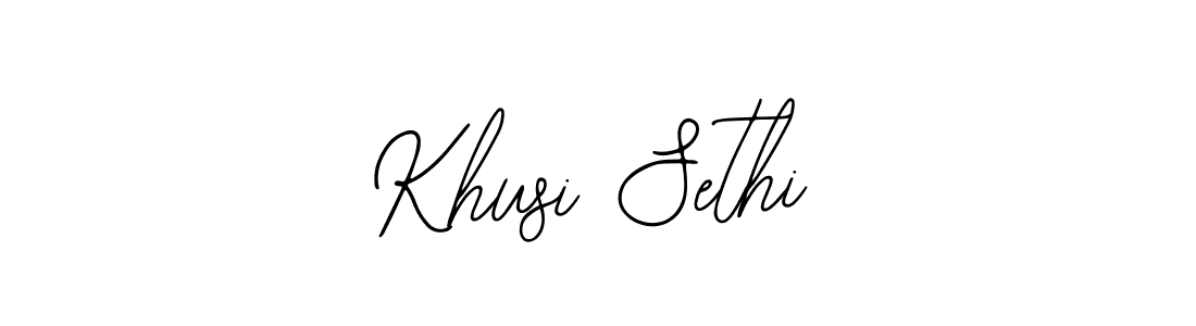 Make a beautiful signature design for name Khusi Sethi. Use this online signature maker to create a handwritten signature for free. Khusi Sethi signature style 12 images and pictures png