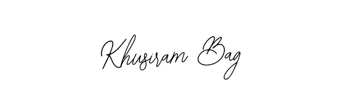 Here are the top 10 professional signature styles for the name Khusiram Bag. These are the best autograph styles you can use for your name. Khusiram Bag signature style 12 images and pictures png