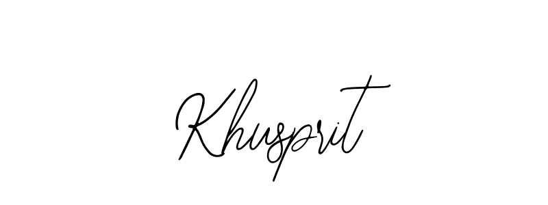 Khusprit stylish signature style. Best Handwritten Sign (Bearetta-2O07w) for my name. Handwritten Signature Collection Ideas for my name Khusprit. Khusprit signature style 12 images and pictures png