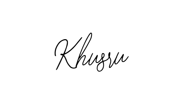 The best way (Bearetta-2O07w) to make a short signature is to pick only two or three words in your name. The name Khusru include a total of six letters. For converting this name. Khusru signature style 12 images and pictures png