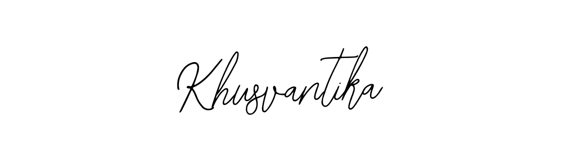 How to make Khusvantika signature? Bearetta-2O07w is a professional autograph style. Create handwritten signature for Khusvantika name. Khusvantika signature style 12 images and pictures png
