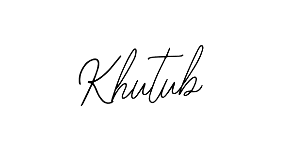 Create a beautiful signature design for name Khutub. With this signature (Bearetta-2O07w) fonts, you can make a handwritten signature for free. Khutub signature style 12 images and pictures png