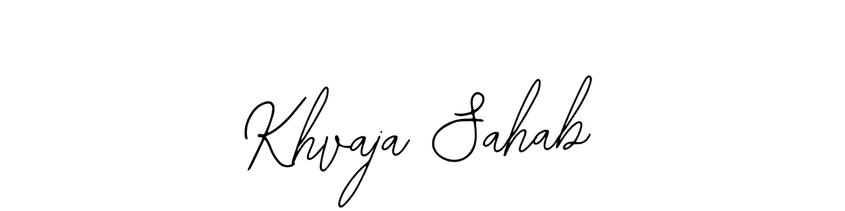 Also You can easily find your signature by using the search form. We will create Khvaja Sahab name handwritten signature images for you free of cost using Bearetta-2O07w sign style. Khvaja Sahab signature style 12 images and pictures png
