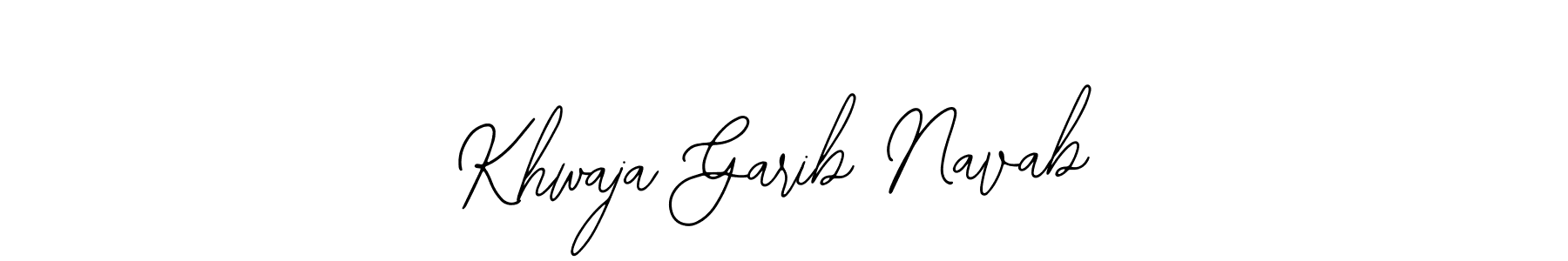 This is the best signature style for the Khwaja Garib Navab name. Also you like these signature font (Bearetta-2O07w). Mix name signature. Khwaja Garib Navab signature style 12 images and pictures png