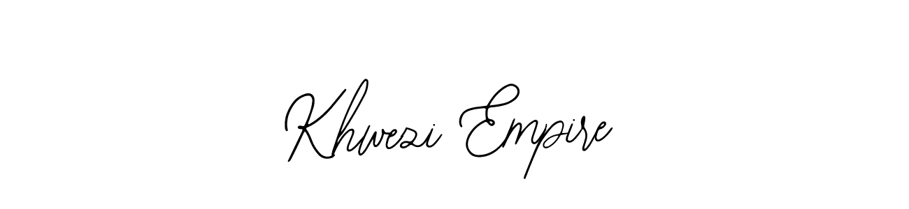 Use a signature maker to create a handwritten signature online. With this signature software, you can design (Bearetta-2O07w) your own signature for name Khwezi Empire. Khwezi Empire signature style 12 images and pictures png