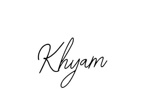 Also You can easily find your signature by using the search form. We will create Khyam name handwritten signature images for you free of cost using Bearetta-2O07w sign style. Khyam signature style 12 images and pictures png