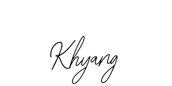 if you are searching for the best signature style for your name Khyang. so please give up your signature search. here we have designed multiple signature styles  using Bearetta-2O07w. Khyang signature style 12 images and pictures png