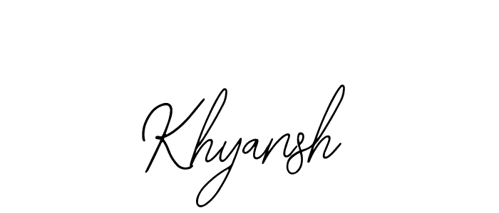 Also we have Khyansh name is the best signature style. Create professional handwritten signature collection using Bearetta-2O07w autograph style. Khyansh signature style 12 images and pictures png