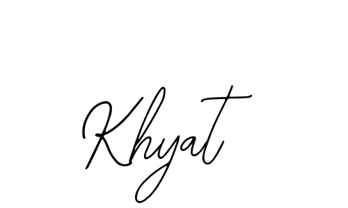 Similarly Bearetta-2O07w is the best handwritten signature design. Signature creator online .You can use it as an online autograph creator for name Khyat. Khyat signature style 12 images and pictures png