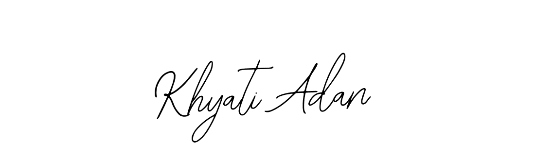 if you are searching for the best signature style for your name Khyati Adan. so please give up your signature search. here we have designed multiple signature styles  using Bearetta-2O07w. Khyati Adan signature style 12 images and pictures png