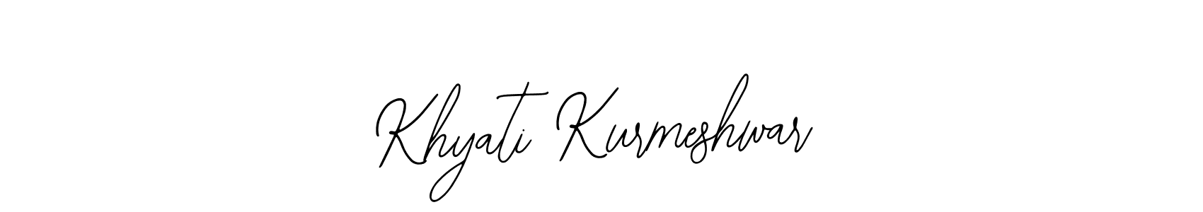 Similarly Bearetta-2O07w is the best handwritten signature design. Signature creator online .You can use it as an online autograph creator for name Khyati Kurmeshwar. Khyati Kurmeshwar signature style 12 images and pictures png