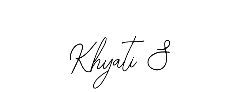Similarly Bearetta-2O07w is the best handwritten signature design. Signature creator online .You can use it as an online autograph creator for name Khyati S. Khyati S signature style 12 images and pictures png