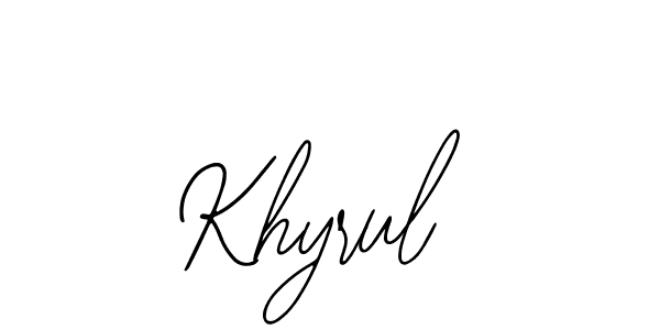 Also we have Khyrul name is the best signature style. Create professional handwritten signature collection using Bearetta-2O07w autograph style. Khyrul signature style 12 images and pictures png