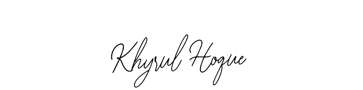 How to make Khyrul Hoque signature? Bearetta-2O07w is a professional autograph style. Create handwritten signature for Khyrul Hoque name. Khyrul Hoque signature style 12 images and pictures png