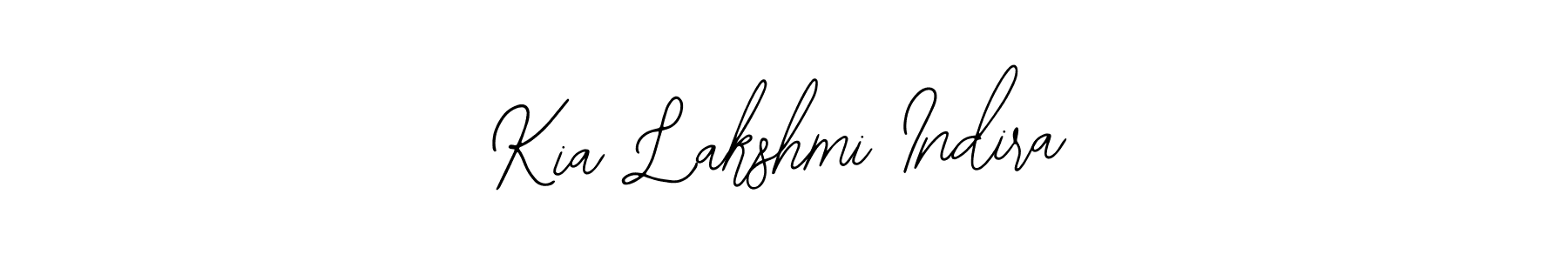 How to make Kia Lakshmi Indira name signature. Use Bearetta-2O07w style for creating short signs online. This is the latest handwritten sign. Kia Lakshmi Indira signature style 12 images and pictures png