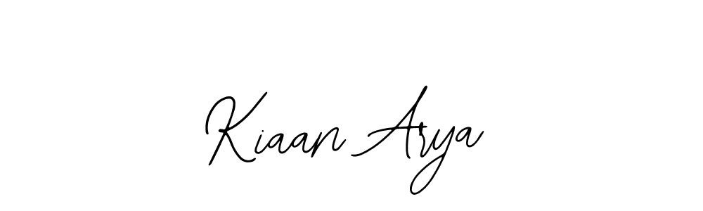 Design your own signature with our free online signature maker. With this signature software, you can create a handwritten (Bearetta-2O07w) signature for name Kiaan Arya. Kiaan Arya signature style 12 images and pictures png